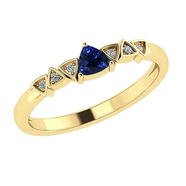 HarryChadEntcom Rings Blue Sapphire Round Natural Earth Mined Diamond Ring Trillion Shaped 075 Carats HarryChadEntcom Rings Blue Sapphire Round Natural Earth Mined Diamond Ring Trillion Shaped 075 Carats