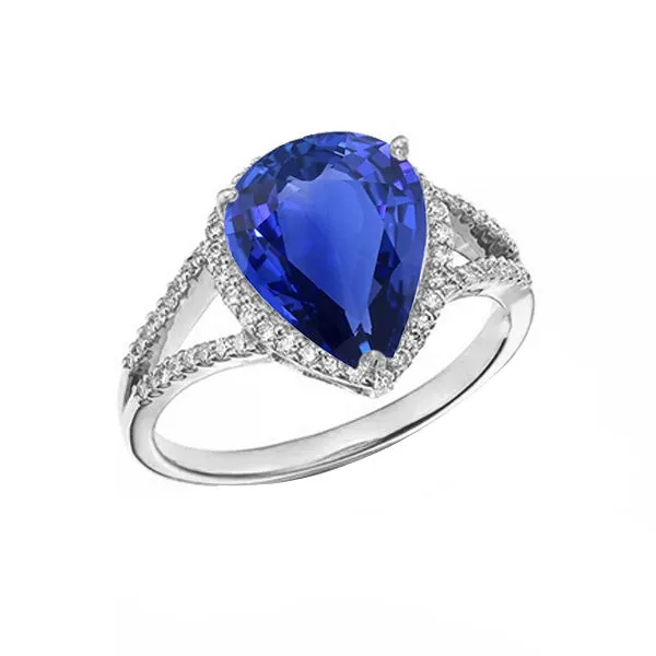HarryChadEntcom Rings Halo Gemstone Ring Blue Sapphire Natural Earth Mined Diamonds 350 Carats Ladies Jewelry HarryChadEntcom Rings Halo Gemstone Ring Blue Sapphire Natural Earth Mined Diamonds 350 Carats Ladies Jewelry