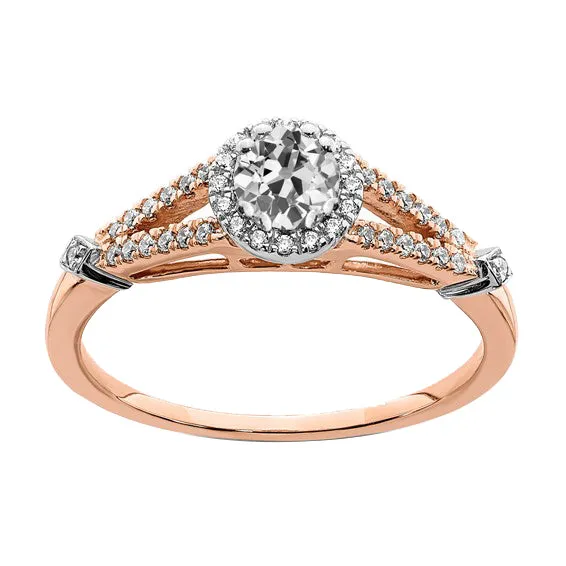 HarryChadEntcom Rings Halo Ring Engagement Old Mine Cut Real Natural Earth Mined Diamond Split Shank Two Tone 3 Carat HarryChadEntcom Rings Halo Ring Engagement Old Mine Cut Real Natural Earth Mined Diamond Split Shank Two Tone 3 Carat