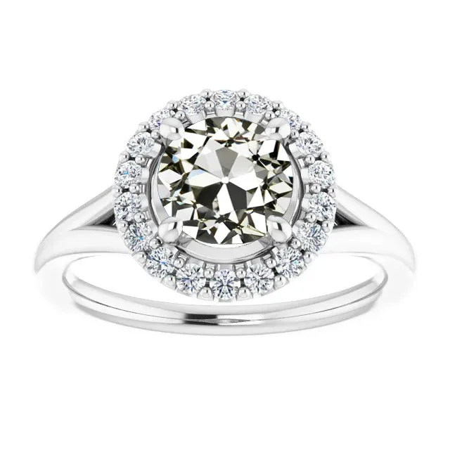 HarryChadEntcom Rings Round Old Cut Natural Earth Mined Diamond Halo Ring Split Shank 375 Carats HarryChadEntcom Rings Round Old Cut Natural Earth Mined Diamond Halo Ring Split Shank 375 Carats