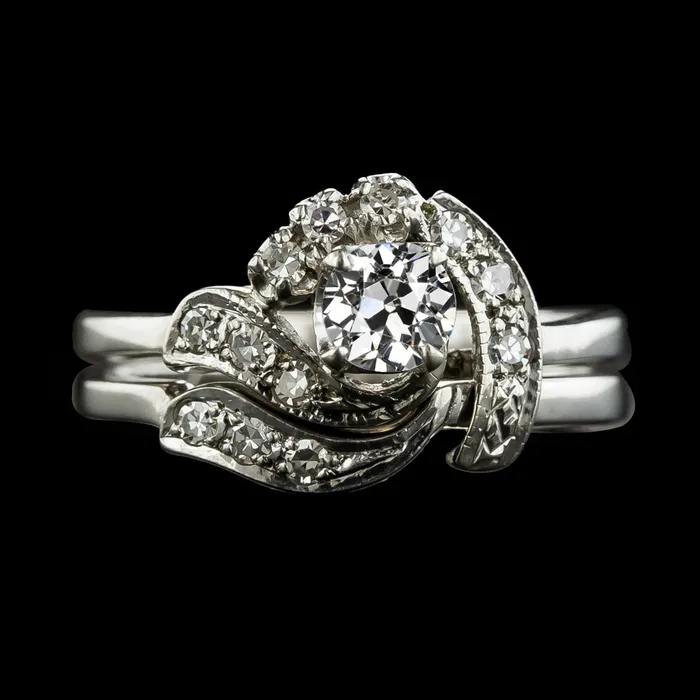 HarryChadEntcom Rings Wedding Ring Set Round Old Miner Real Natural Earth Mined Diamond 225 Carats Ladies Jewelry HarryChadEntcom Rings Wedding Ring Set Round Old Miner Real Natural Earth Mined Diamond 225 Carats Ladies Jewelry
