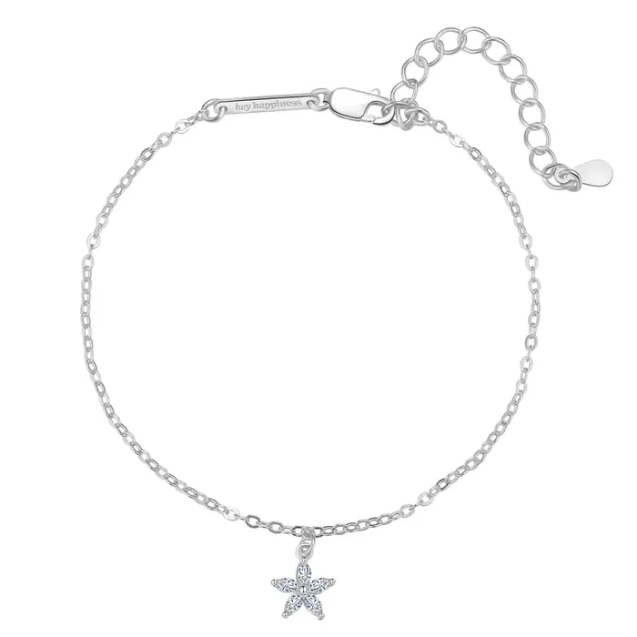 Hey Happiness Gemstone Daisy Chain Bracelet Sterling Silver Bracelets Hey Happiness Gemstone Daisy Chain Bracelet Sterling Silver Bracelets