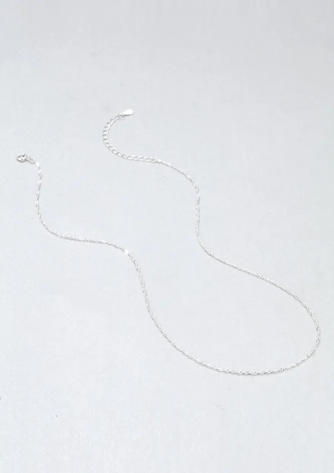 Hey Happiness Necklaces Fine Singapore Chain Sterling Silver Hey Happiness Necklaces Fine Singapore Chain Sterling Silver