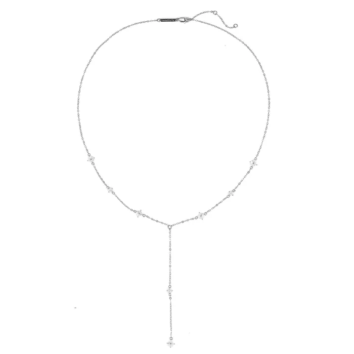 Hey Happiness Necklaces Posy Y Chain Necklace Sterling Silver Gold Hey Happiness Necklaces Posy Y Chain Necklace Sterling Silver Gold