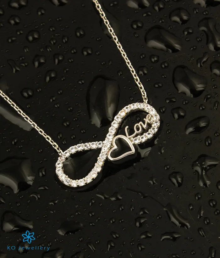 Imported Necklaces The Infinite Love Silver Necklace