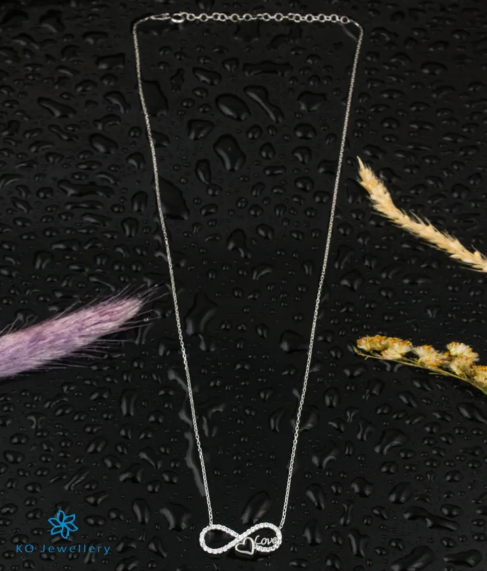 Imported Necklaces The Infinite Love Silver Necklace