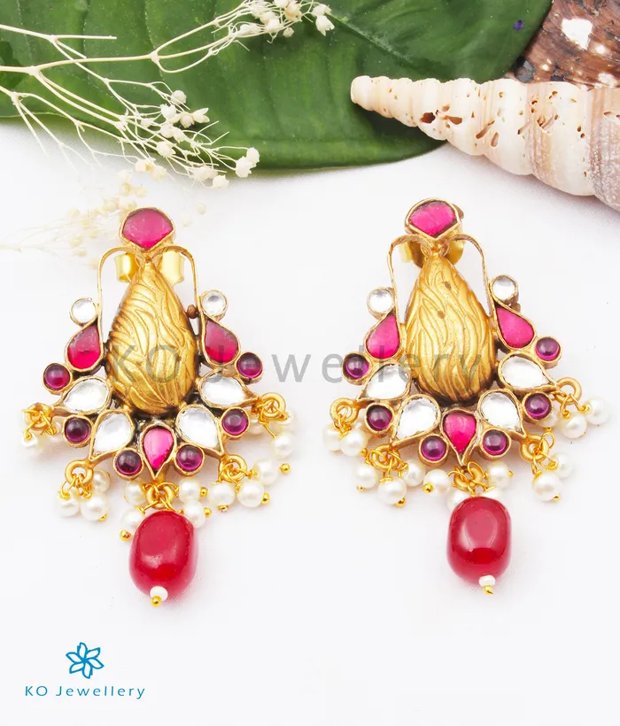 kundan Earrings The Nupur Silver Kundan Earrings