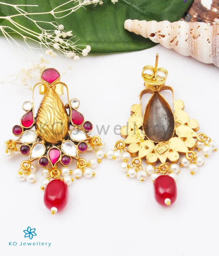 kundan Earrings The Nupur Silver Kundan Earrings