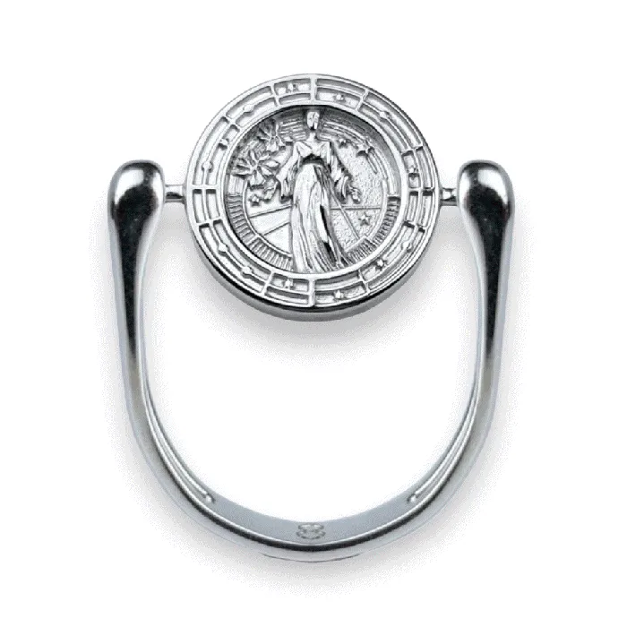 Luxe Silver Zodiac Fidget Ring MyCONQUERing Rings