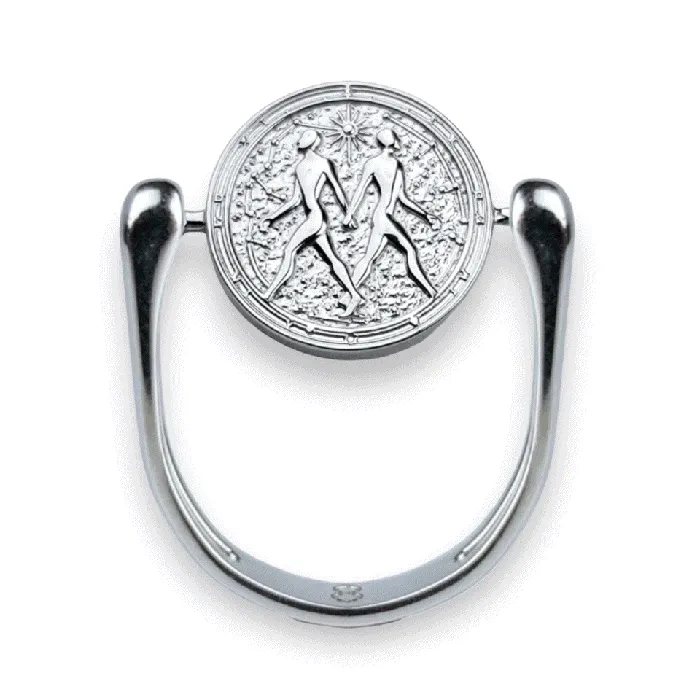 Luxe Silver Zodiac Fidget Ring MyCONQUERing Rings
