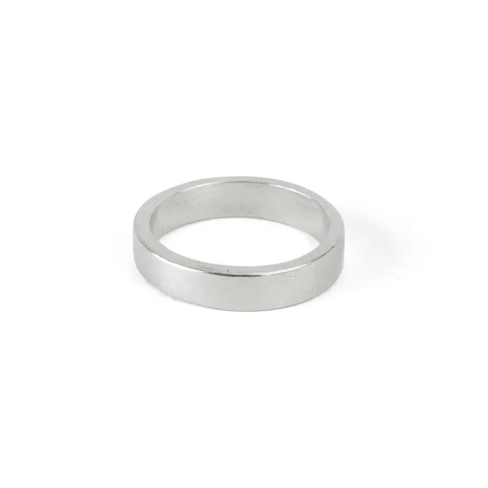 MJ Rings Pewter Ring Stamping Blank 4mm Wide SIZE 6