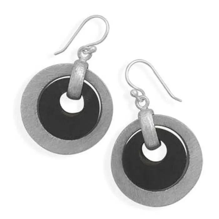 MMA Earrings MMA Brushed and Wood Earrings
