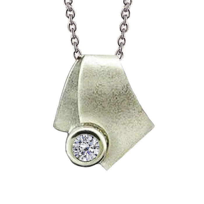 Necklaces GB 2 Carat Natural Earth Mined Diamond Solitaire Pendant White Gold Necklace Necklaces GB 2 Carat Natural Earth Mined Diamond Solitaire Pendant White Gold Necklace