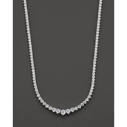 Necklaces GB Women 25 Ct Round Brilliant Cut Natural Earth Mined Diamonds Necklace White Gold 14K Necklaces GB Women 25 Ct Round Brilliant Cut Natural Earth Mined Diamonds Necklace White Gold 14K