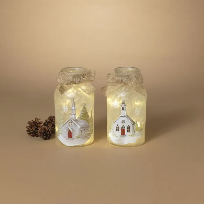 Necklaces Gerson Company Gerson 79H BO Lighted Frosted Glass Holiday Church Design Luminary 2 Asst Necklaces Gerson Company Gerson 79H BO Lighted Frosted Glass Holiday Church Design Luminary 2 Asst
