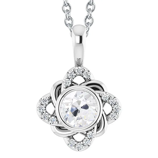Necklaces HarryChadEntcom Gold Natural Earth Mined Diamond Pendant Bezel Set Round Old Cut 3 Carats Slide Flower Style Necklaces HarryChadEntcom Gold Natural Earth Mined Diamond Pendant Bezel Set Round Old Cut 3 Carats Slide Flower Style