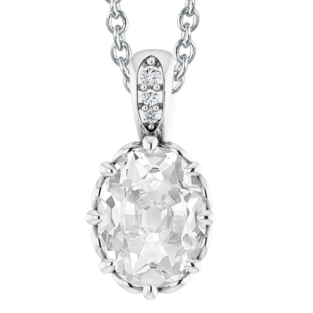 Necklaces HarryChadEntcom Real Natural Earth Mined Diamond Pendant Necklace With Bail Round Oval Old Miner 550 Carats Necklaces HarryChadEntcom Real Natural Earth Mined Diamond Pendant Necklace With Bail Round Oval Old Miner 550 Carats