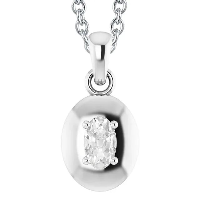 Necklaces HarryChadEntcom White Gold 14K Jewelry Natural Earth Mined Diamond Pendant Oval Old Cut 150 Cartas Necklaces HarryChadEntcom White Gold 14K Jewelry Natural Earth Mined Diamond Pendant Oval Old Cut 150 Cartas