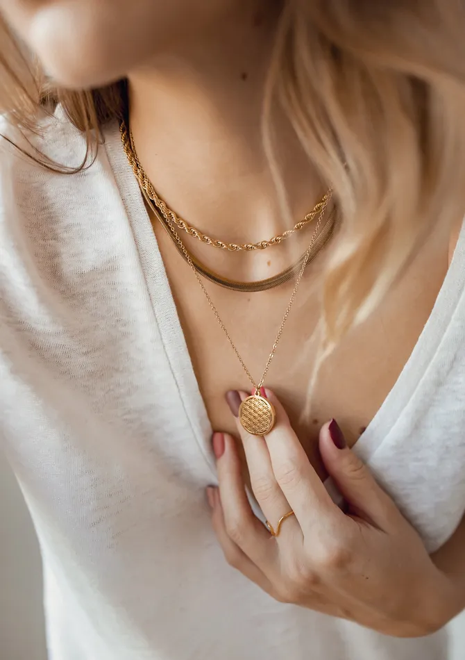 Necklaces Hey Happiness Flower of Life Pendant Necklace Gold Necklaces Hey Happiness Flower of Life Pendant Necklace Gold
