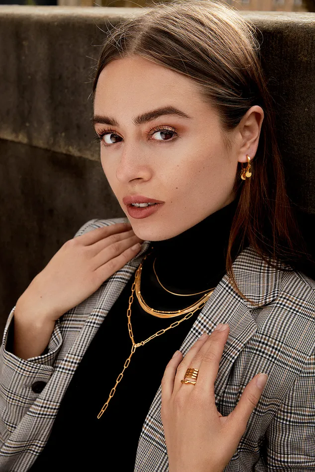 Necklaces Hey Happiness Snake Chain Necklace Gold Necklaces Hey Happiness Snake Chain Necklace Gold
