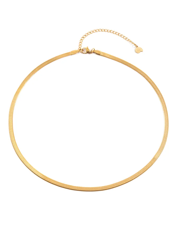 Necklaces Hey Happiness Snake Chain Necklace Gold Necklaces Hey Happiness Snake Chain Necklace Gold