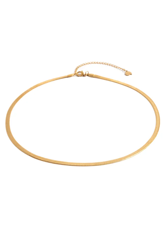 Necklaces Hey Happiness Snake Chain Necklace Gold Necklaces Hey Happiness Snake Chain Necklace Gold