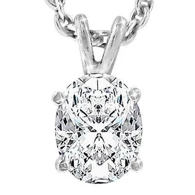 Necklaces Oval Cut Natural Earth Mined Diamond Necklace Pendant 3 Carats Solid White Gold Jewelry GB Necklaces Oval Cut Natural Earth Mined Diamond Necklace Pendant 3 Carats Solid White Gold Jewelry GB