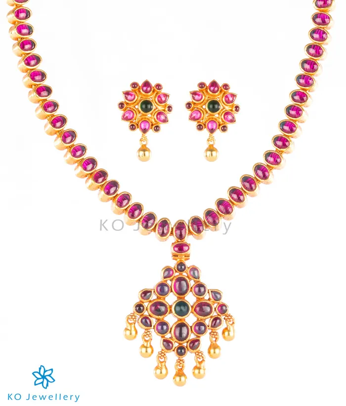 Necklaces Silversmith The Bhavika Silver Reversible Addige Necklace