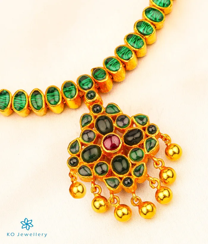 Necklaces Silversmith The Bhavika Silver Reversible Addige Necklace