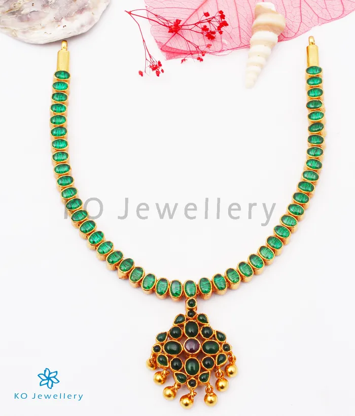 Necklaces Silversmith The Bhavika Silver Reversible Addige Necklace