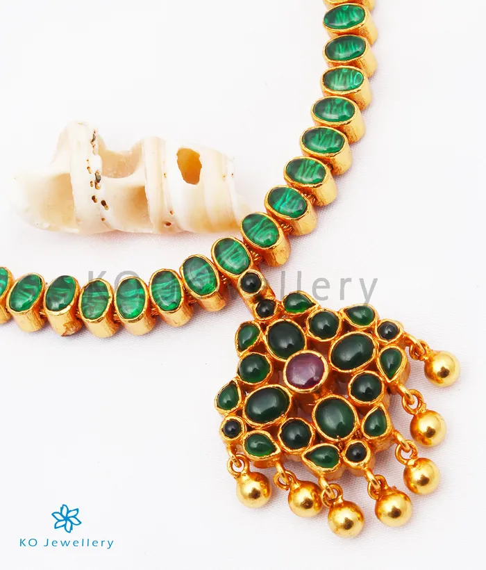 Necklaces Silversmith The Bhavika Silver Reversible Addige Necklace