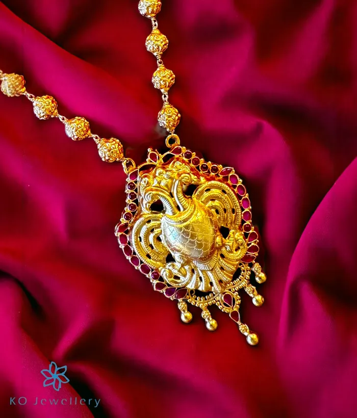 Necklaces Silversmith The Madhav Silver Gandaberunda Necklace