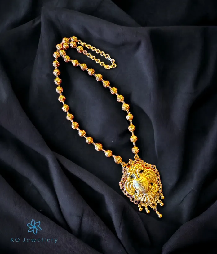 Necklaces Silversmith The Madhav Silver Gandaberunda Necklace