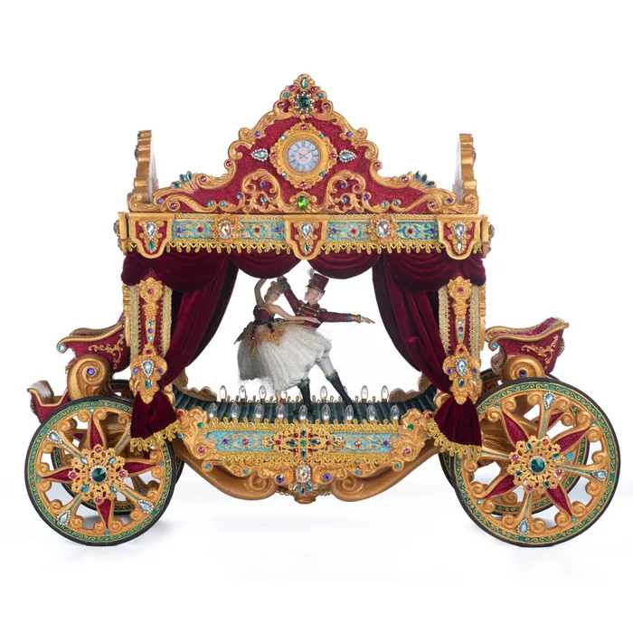 PreStyled Sets Katherines Collection Katherines Collection Nutcracker Stage Carriage 24x975x19 Inches RedGold Resin PreStyled Sets Katherines Collection Katherines Collection Nutcracker Stage Carriage 24x975x19 Inches RedGold Resin