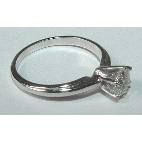 Rings 1 Carat Round Natural Earth Mined Diamond Solitaire Ring White Gold 14K GB Rings 1 Carat Round Natural Earth Mined Diamond Solitaire Ring White Gold 14K GB