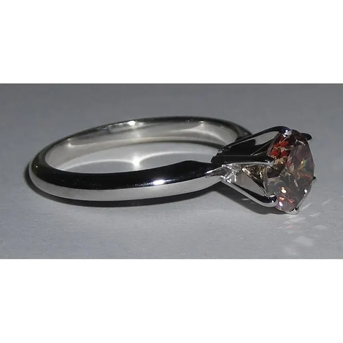 Rings GB 1 Carat Round Red Ruby Engagement Ring Solitaire Gemstone Rings GB 1 Carat Round Red Ruby Engagement Ring Solitaire Gemstone