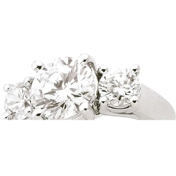 Rings GB 4 Carat 3 Stone Natural Earth Mined Diamonds Engagement Ring White Gold 14K New Rings GB 4 Carat 3 Stone Natural Earth Mined Diamonds Engagement Ring White Gold 14K New