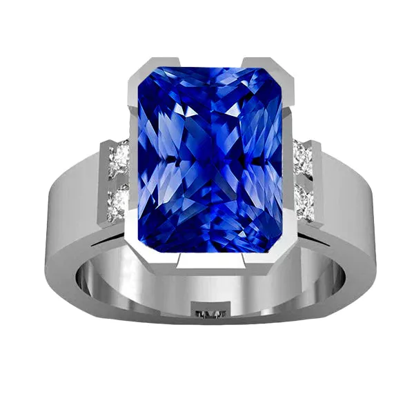 Rings HarryChadEntcom Blue Sapphire Mens Ring 4 Carats Bar Set Gold Princess Natural Earth Mined Diamonds Rings HarryChadEntcom Blue Sapphire Mens Ring 4 Carats Bar Set Gold Princess Natural Earth Mined Diamonds