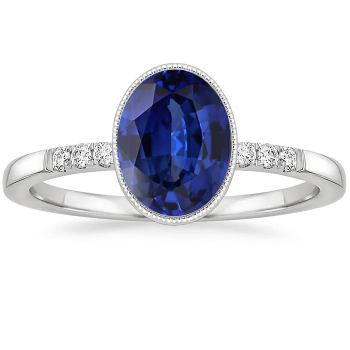 Rings HarryChadEntcom Natural Earth Mined Diamond Anniversary Ring Bezel Set Ceylon Sapphire 350 Carats Rings HarryChadEntcom Natural Earth Mined Diamond Anniversary Ring Bezel Set Ceylon Sapphire 350 Carats