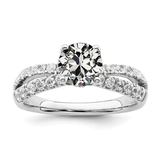 Rings HarryChadEntcom Real Natural Earth Mined Diamond Round Old Miner Engagement Ring Split Shank 3 Carats Rings HarryChadEntcom Real Natural Earth Mined Diamond Round Old Miner Engagement Ring Split Shank 3 Carats