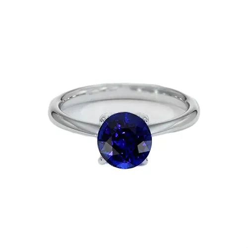 Rings HarryChadEntcom Round Sapphire One Stone Ring Design