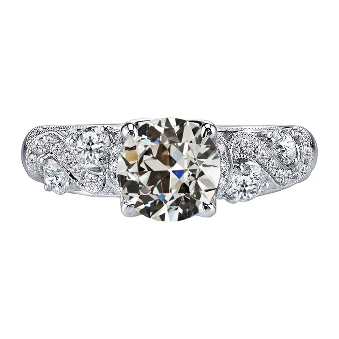 Rings HarryChadEntcom Womens Old Cut Mined Diamond Filigree Wedding Ring 3 Carats Rings HarryChadEntcom Womens Old Cut Mined Diamond Filigree Wedding Ring 3 Carats