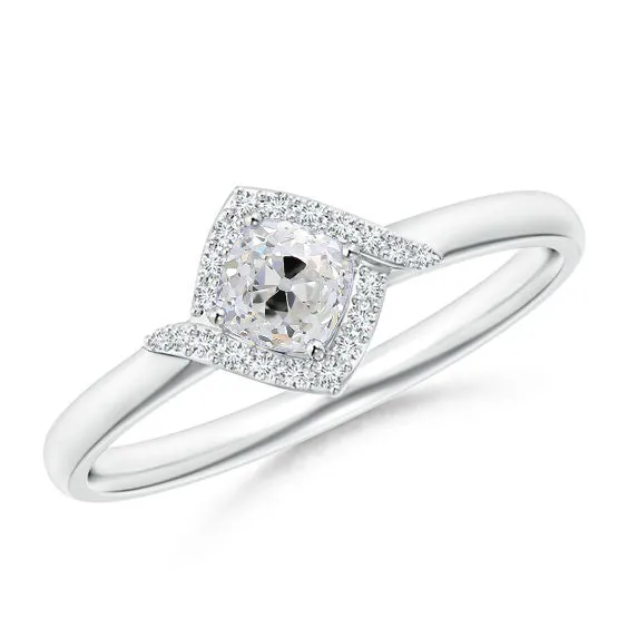 Rings Ladies Halo Engagement Ring Old Cut Cushion Natural Earth Mined Diamond 225 Carats HarryChadEntcom Rings Ladies Halo Engagement Ring Old Cut Cushion Natural Earth Mined Diamond 225 Carats HarryChadEntcom