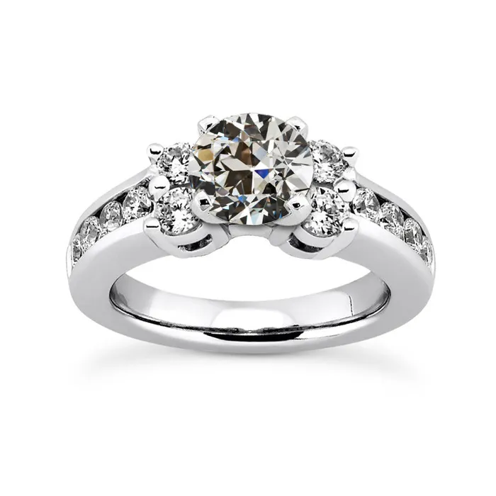 Rings Round Old Mine Cut Genuine Natural Earth Mined Diamond Ring Basket Channel Set 650 Carats HarryChadEntcom Rings Round Old Mine Cut Genuine Natural Earth Mined Diamond Ring Basket Channel Set 650 Carats HarryChadEntcom