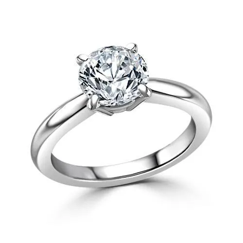 Round Natural Earth Mined Diamond Engagement Solitaire Ring 125 Carats GB Rings Round Natural Earth Mined Diamond Engagement Solitaire Ring 125 Carats GB Rings