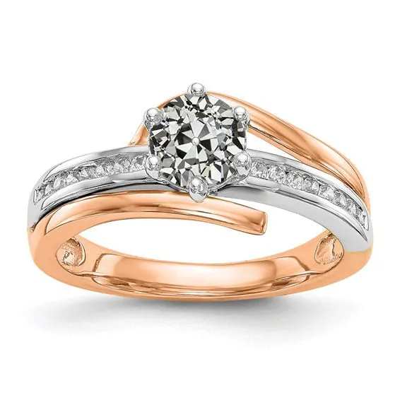Round Old Mine Cut Natural Earth Mined Diamond Ring With Accents 6 Prong Set 275 Carats HarryChadEntcom Rings Round Old Mine Cut Natural Earth Mined Diamond Ring With Accents 6 Prong Set 275 Carats HarryChadEntcom Rings