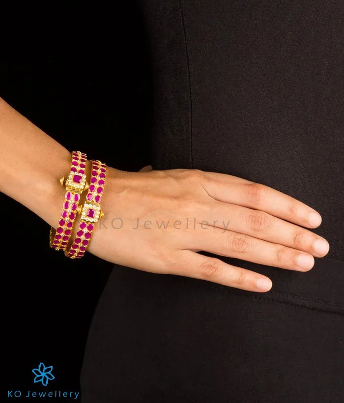 Silversmith Bracelets The Arunodaya Silver Kemp BraceletSize 222426