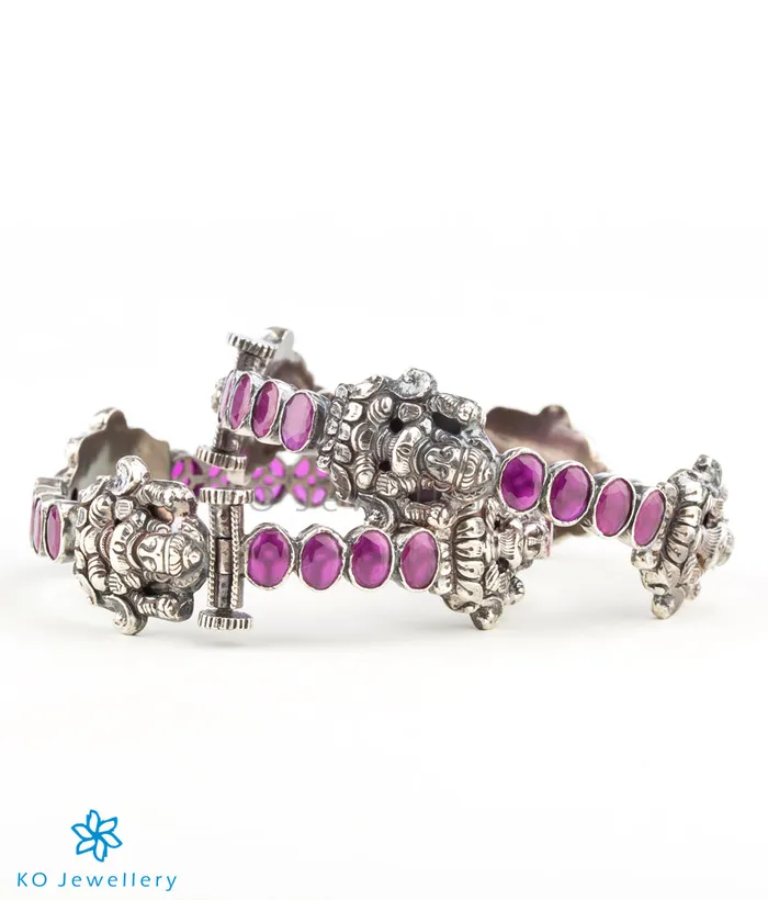 Silversmith Bracelets The Shrinika Silver Kemp BraceletOxidisedSize 222428 Silversmith Bracelets The Shrinika Silver Kemp BraceletOxidisedSize 222428