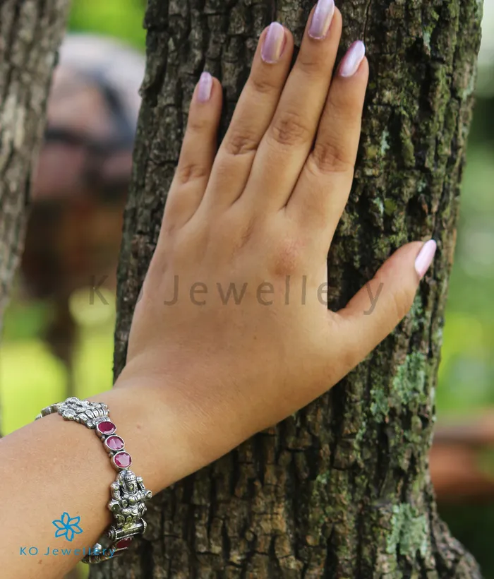 Silversmith Bracelets The Shrinika Silver Kemp BraceletOxidisedSize 222428