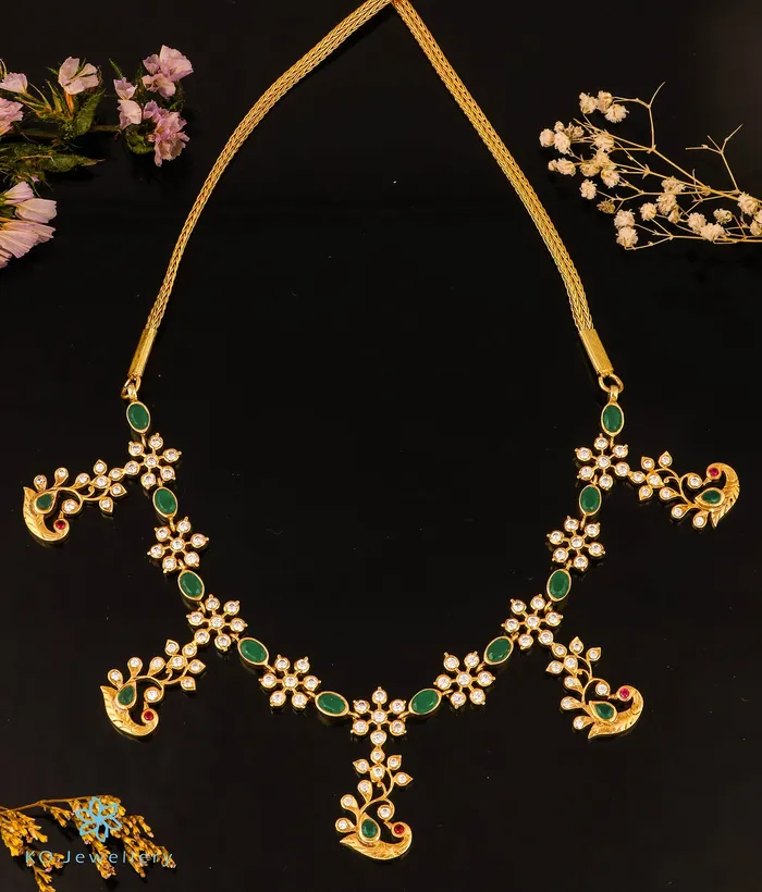 Silversmith Necklaces The Advita Silver Peacock Kemp Necklace